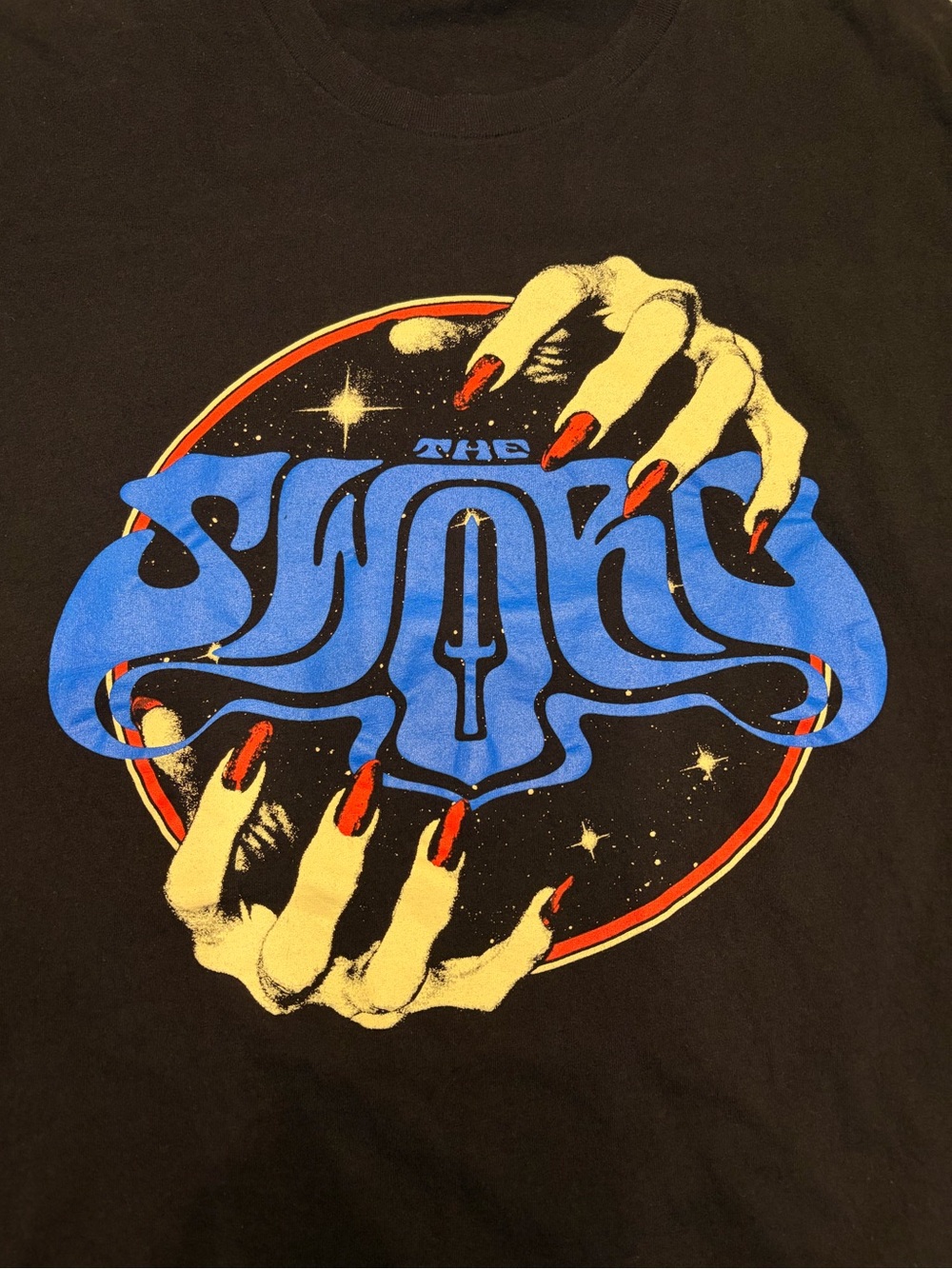 The Sword Band Tee Black, Blue, Red, & Cream US Size Medium